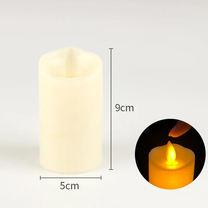lampe à poser électrique avec bougies sans flamme pour décorations festives - vue 13 sur 14