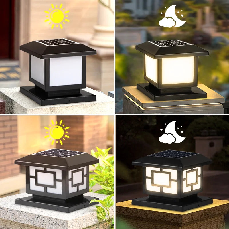 lampes solaires led étanches avec télécommande pour jardin - vue 6 sur 10