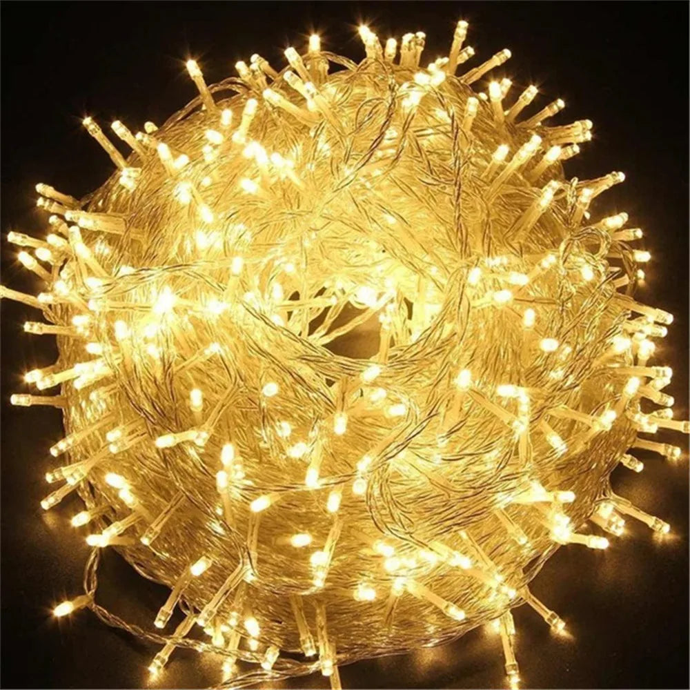 guirlande lumineuse led décorative pour sapin mariage intérieur extérieur - vue 2 sur 10