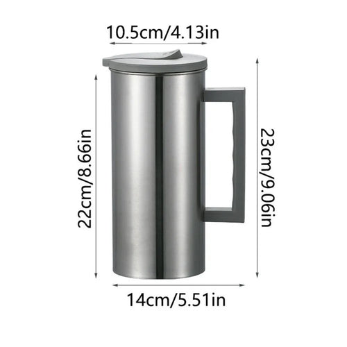 Bouteille eau 18l acier inox clapet grande carafe