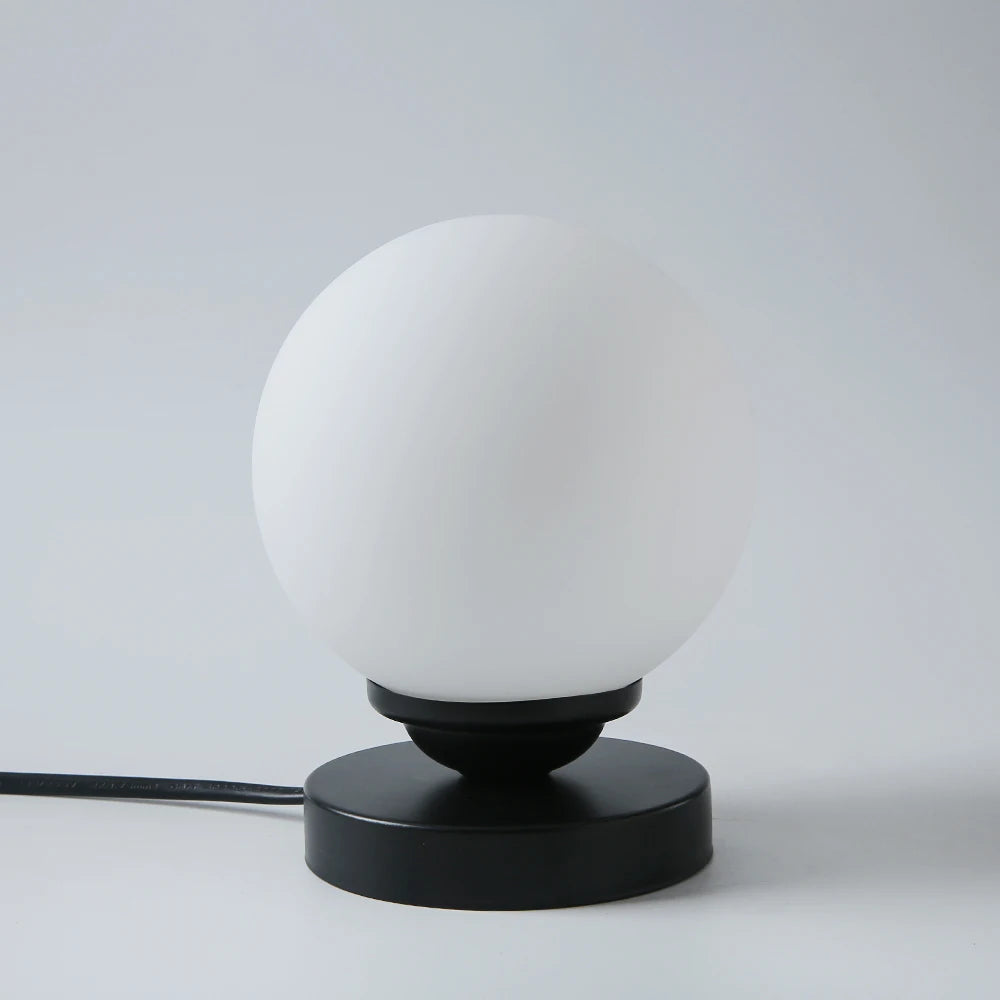LED lampe de lecture lampes de Table boule de verre doré de bureau - vue 4 sur 9