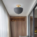 plafonnier bois nordique led macaron rond intérieur balc