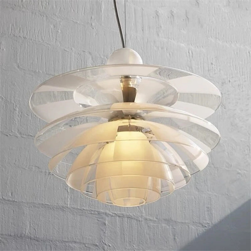 suspension led modernes en acrylique pour intérieur
