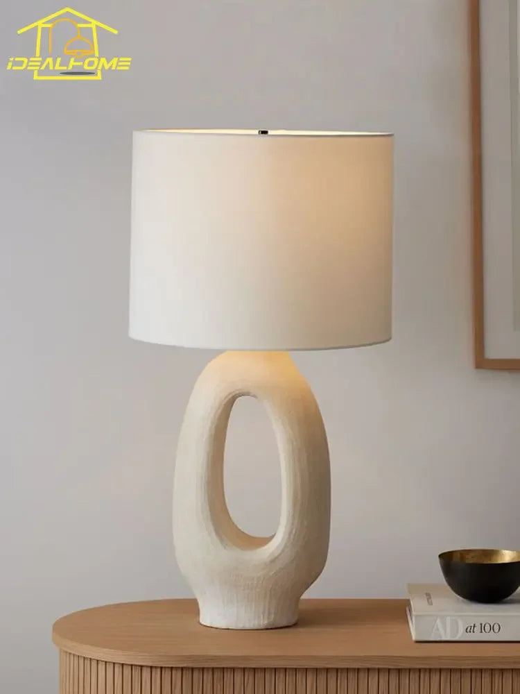 lampe de bureau moderne design en résine wabi-sabi décorative et artistique - vue 3 sur 13