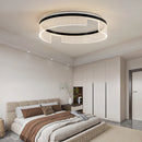 plafonnier led moderne rond en métal et acrylique pour intérieur