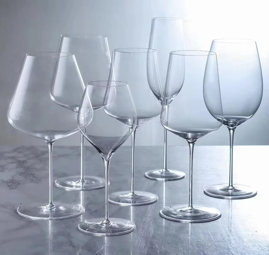 Verre à vin rouge cristal fin style bourgogne - vue 6 sur 7