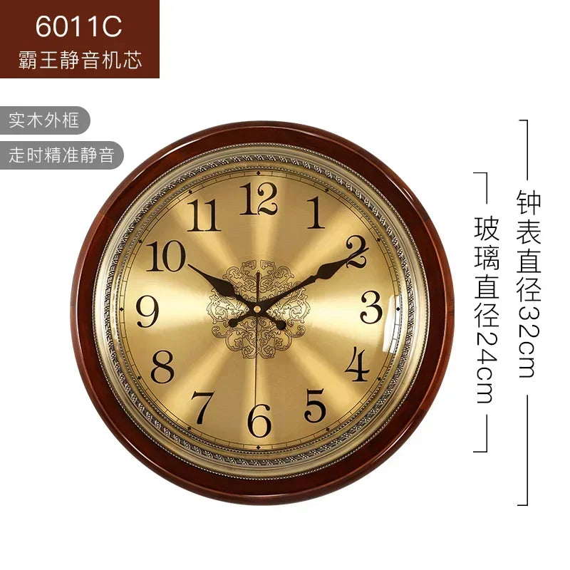 horloge murale silencieuse rétro design 3d pour décoration moderne - vue 11 sur 13