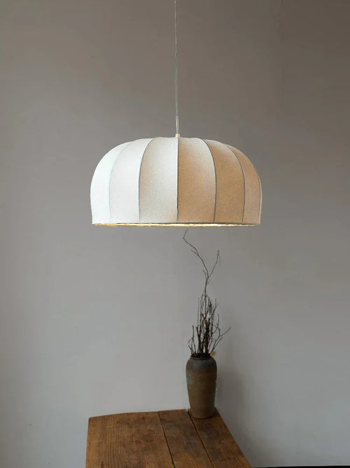 suspension nordique wabi-sabi en cocon de soie décorative - vue 6 sur 9