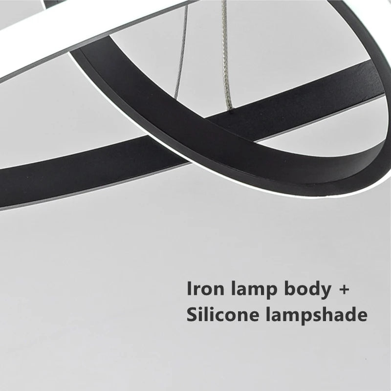 lustre moderne design cercle suspendu pour intérieur élégant - vue 7 sur 20