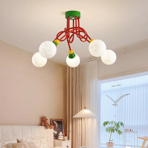 plafonnier 3d lune bulle pour chambre enfant décoration magique - vue 4 sur 6