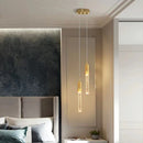 Suspension modernes chambre de luxe Led cristal lampe nordique décoration lampes suspendues pour plafond chambre décor plafonnier