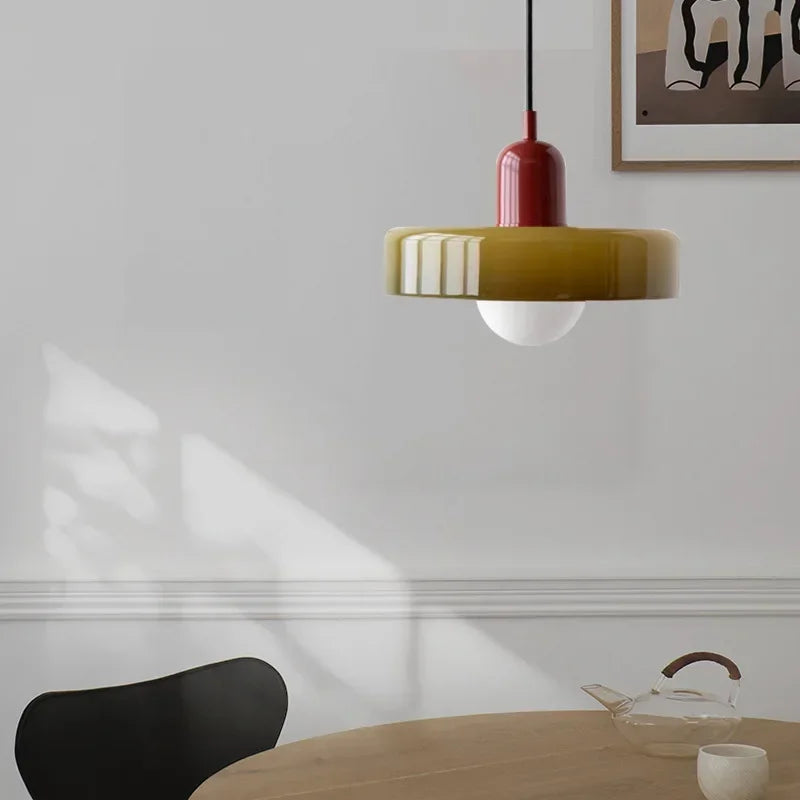 lampe suspendue nordique en verre pour intérieur décoratif
