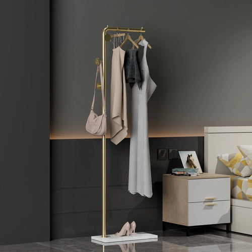 porte-manteau moderne en fer forgé pour vêtements et sacs - vue 3 sur 8