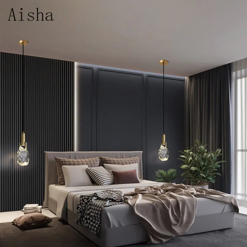 suspension en cristal de luxe pour décoration intérieure élégante - vue 3 sur 11