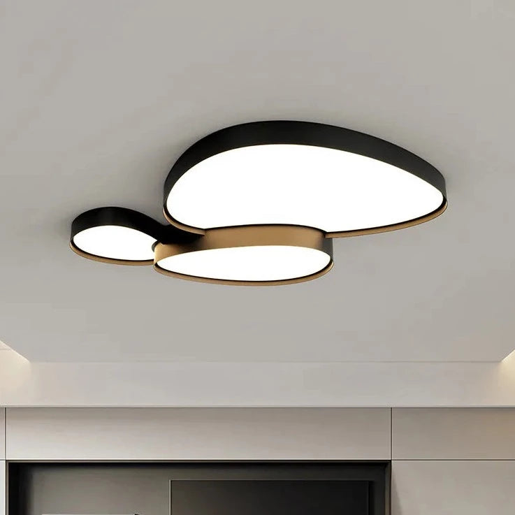 Plafonnier LED design décorative led noir blanc