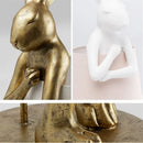 lampes de table lapin en résine décoration nordique créative