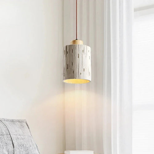 suspension à led en ciment style nordique moderne décor intérieur