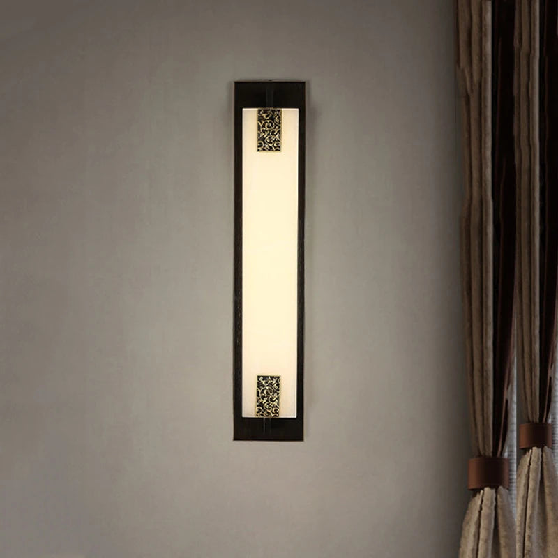 applique murale led en marbre néo-chinois pour hôtel - vue 2 sur 6