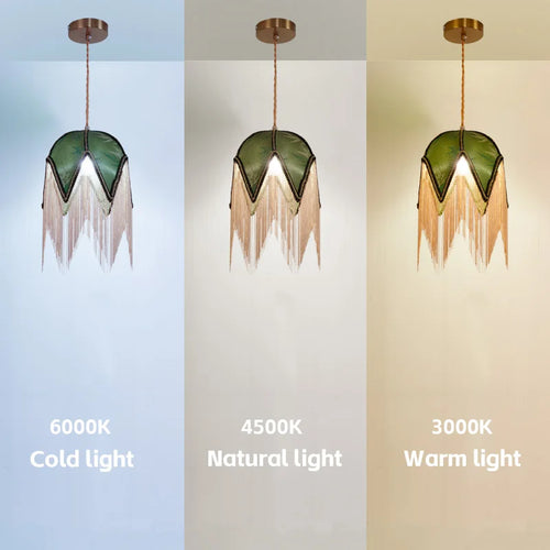 lustre nordique en tissu abat-jour design pour éclairage intérieur - vue 5 sur 8