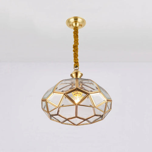 plafonnier en cuivre style américain moderne pour intérieur créatif et simple