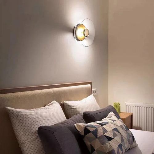applique murale led moderne en verre pour décoration intérieure nordique - vue 7 sur 8