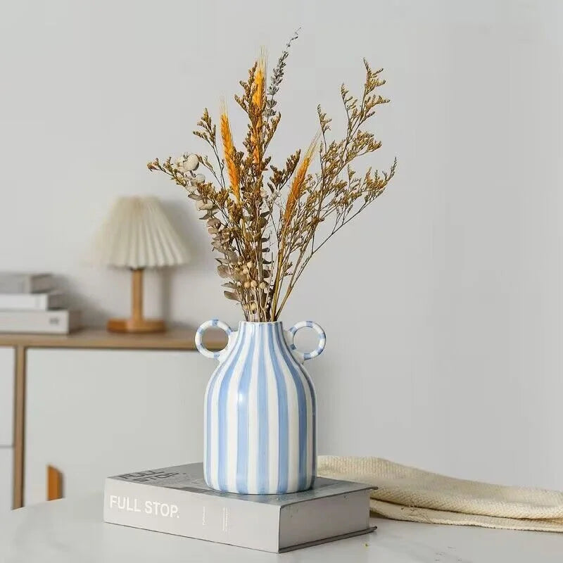 vase en céramique peint à la main avec oreilles décoratif amusant - vue 5 sur 11
