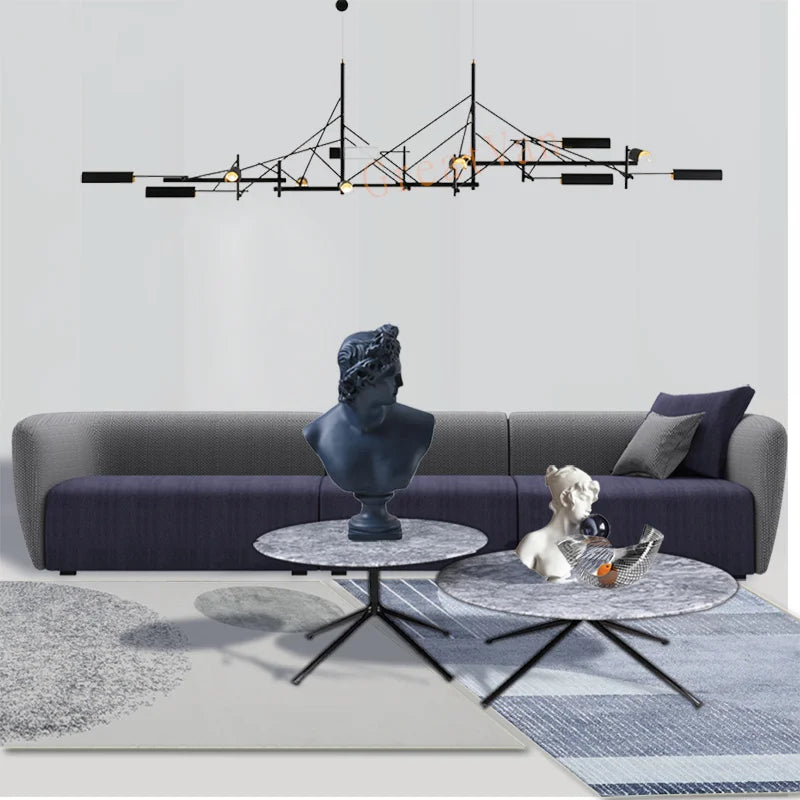 lustre nordique minimaliste postmoderne pour hôtel restaurant boutique
