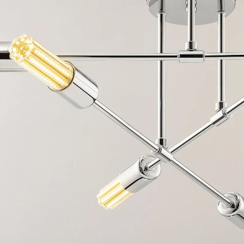 lustre moderne spoutnik semi encastré galvanoplastie style nordique - vue 7 sur 13