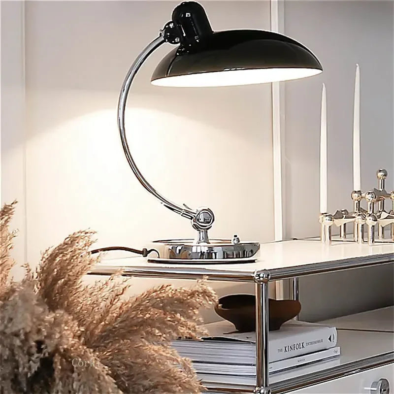 lampe de bureau design danois rétro bras pivotant flexible - vue 3 sur 9