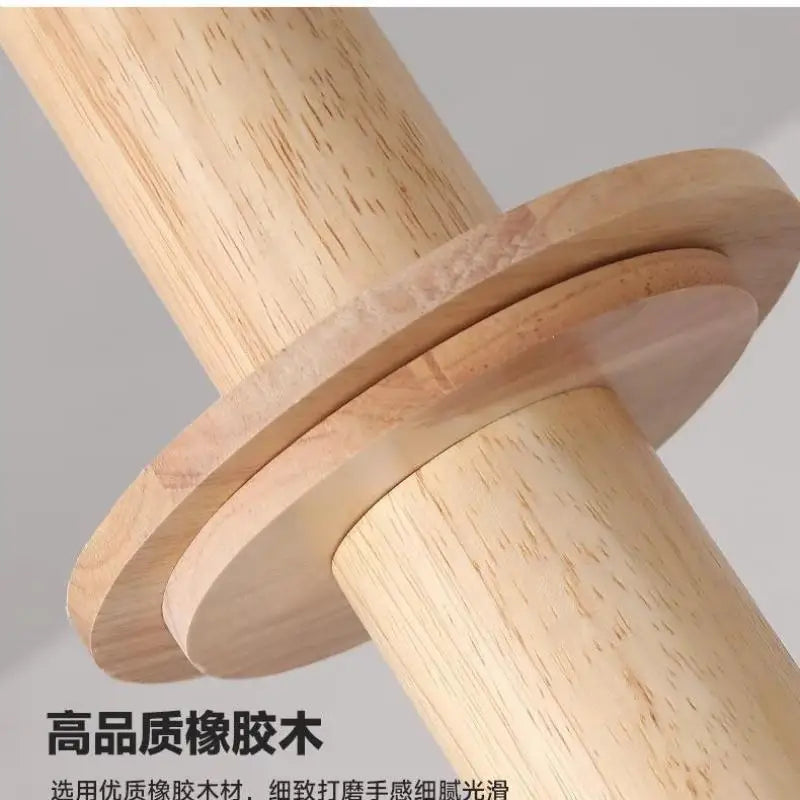 suspension moderne en rondins style japonais pour intérieur élégant - vue 6 sur 10