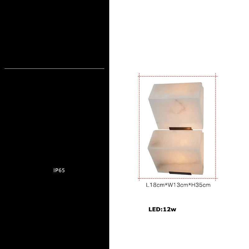 applique murale led géométrique étanche design moderne pour intérieur extérieur - vue 13 sur 12