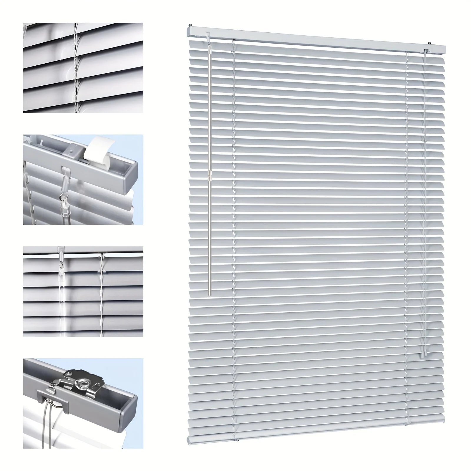 Store vénitien aluminium sans perçage occultant pour fenêtre
