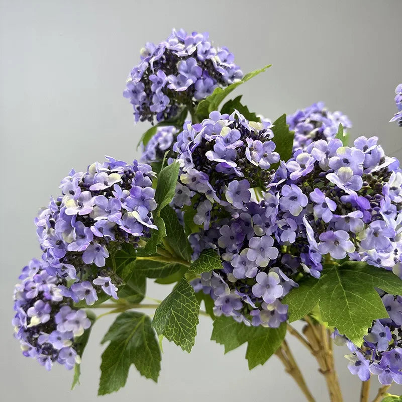 boule de neige florale en soie décoration mariage fausses fleurs hortensia - vue 4 sur 13