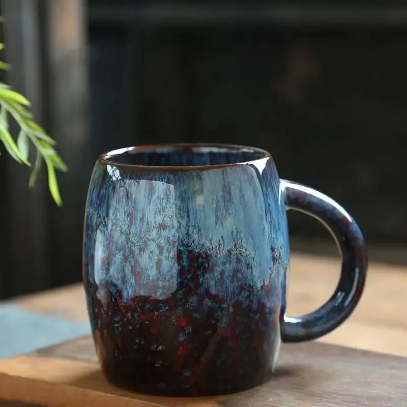 Mug céramique grande capacité style japonais rétro couple