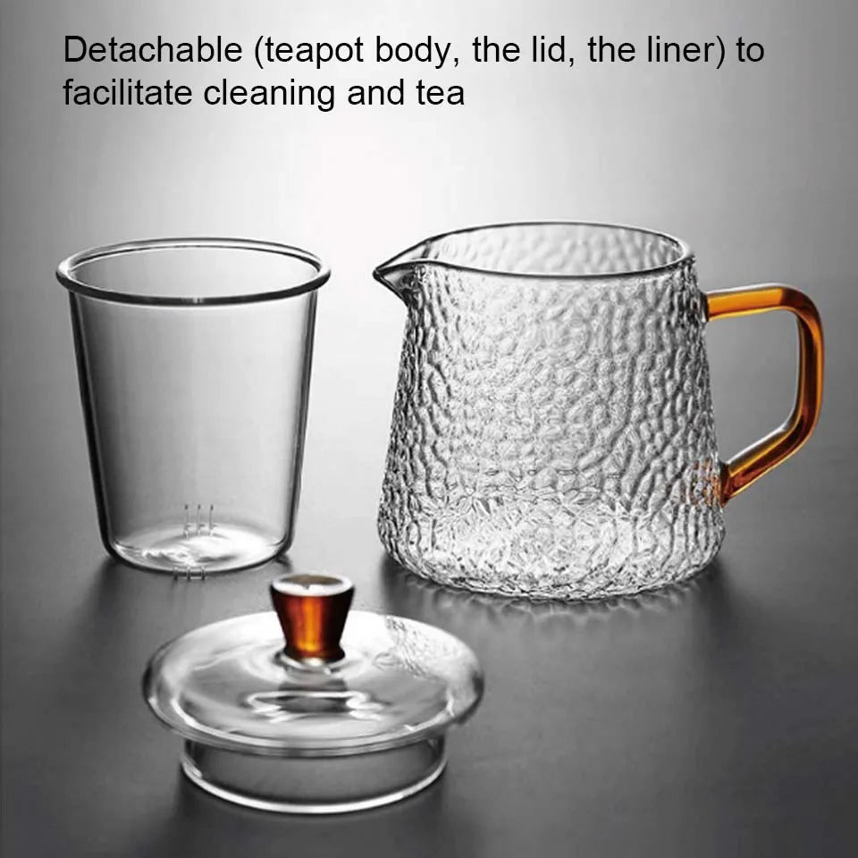 Théière japonaise verre borosilicate avec infuseur intégré - vue 5 sur 7
