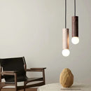 lampe suspendue en bois led décoration simple nordique