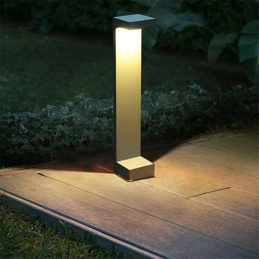 10W Outdoor LED Garden Path Lights Aluminum LED Landscape Bollards Light LED Standing Post Light for Garden Backyard Lawn Decor - vue 5 sur 10