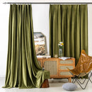 Rideau occultant style retro pour grandes fenetres salon