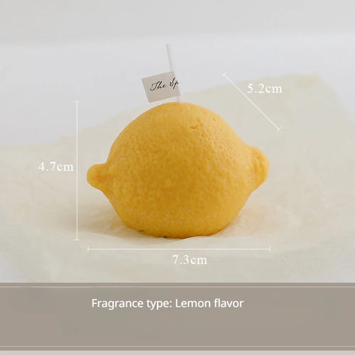 cadeau parfumé bougie citron décorative pour anniversaire fait main - vue 11 sur 10