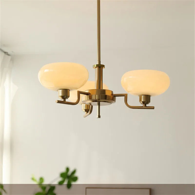 lustre bauhaus en verre pour décoration moderne et design - vue 6 sur 13
