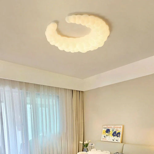 lustre lune design nuage pour décoration intérieure enfant - vue 2 sur 10