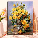 kit de peinture par numéro fleurs pour adultes décoration artistique