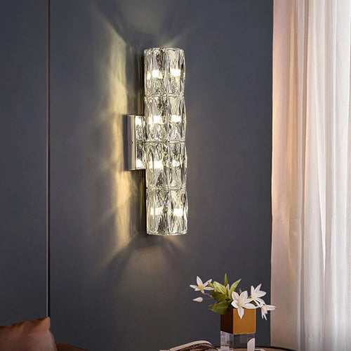 applique murale moderne en cristal pour décoration intérieure élégante - vue 3 sur 14