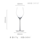 Verre à vin rouge cristal fin style bourgogne