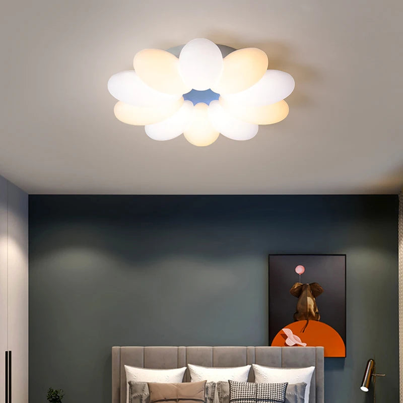 Plafonnier Led créatifs de plafond ovales pour salon salle à manger garçon fille chambre étude éclairages quotidiens intérieurs - vue 7 sur 7