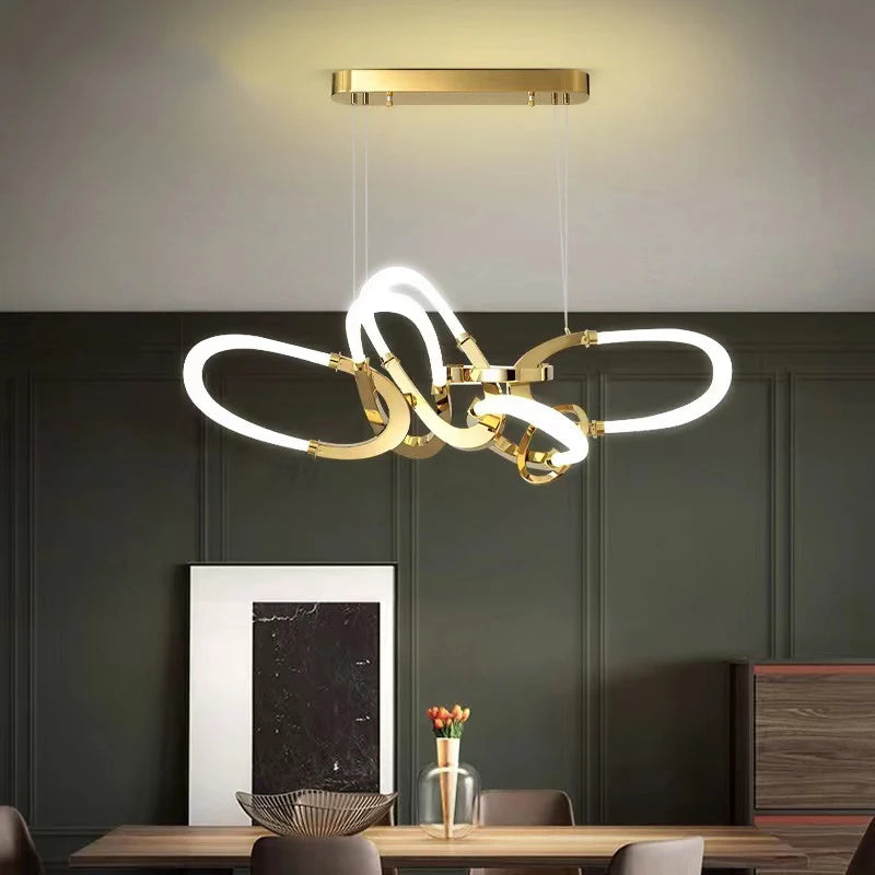 lustre en acier inoxydable galvanisé design irrégulier