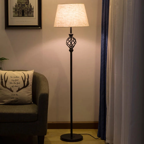 lampadaire simple rétro en fer pour intérieur - vue 2 sur 7