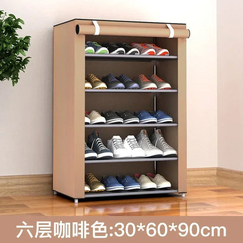 étagère à chaussures multicouche économique et pratique anti-poussière - vue 12 sur 16