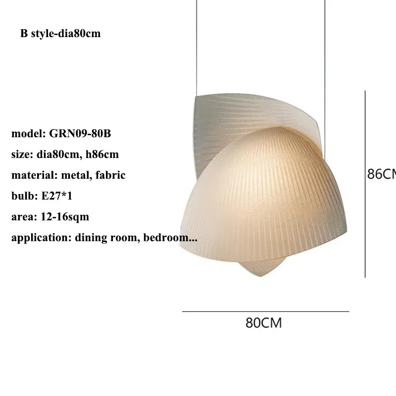 suspension en tissu nordique wabi sabi pour décoration intérieure élégante - vue 9 sur 10