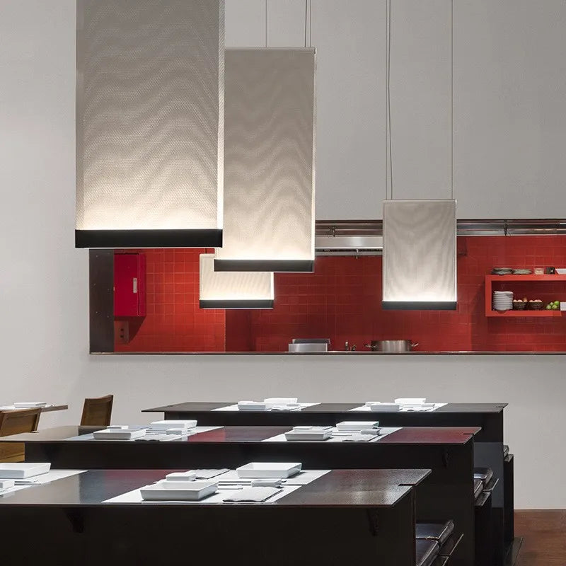 Suspension en tissu tricoté au design minimaliste moderne - vue 4 sur 16